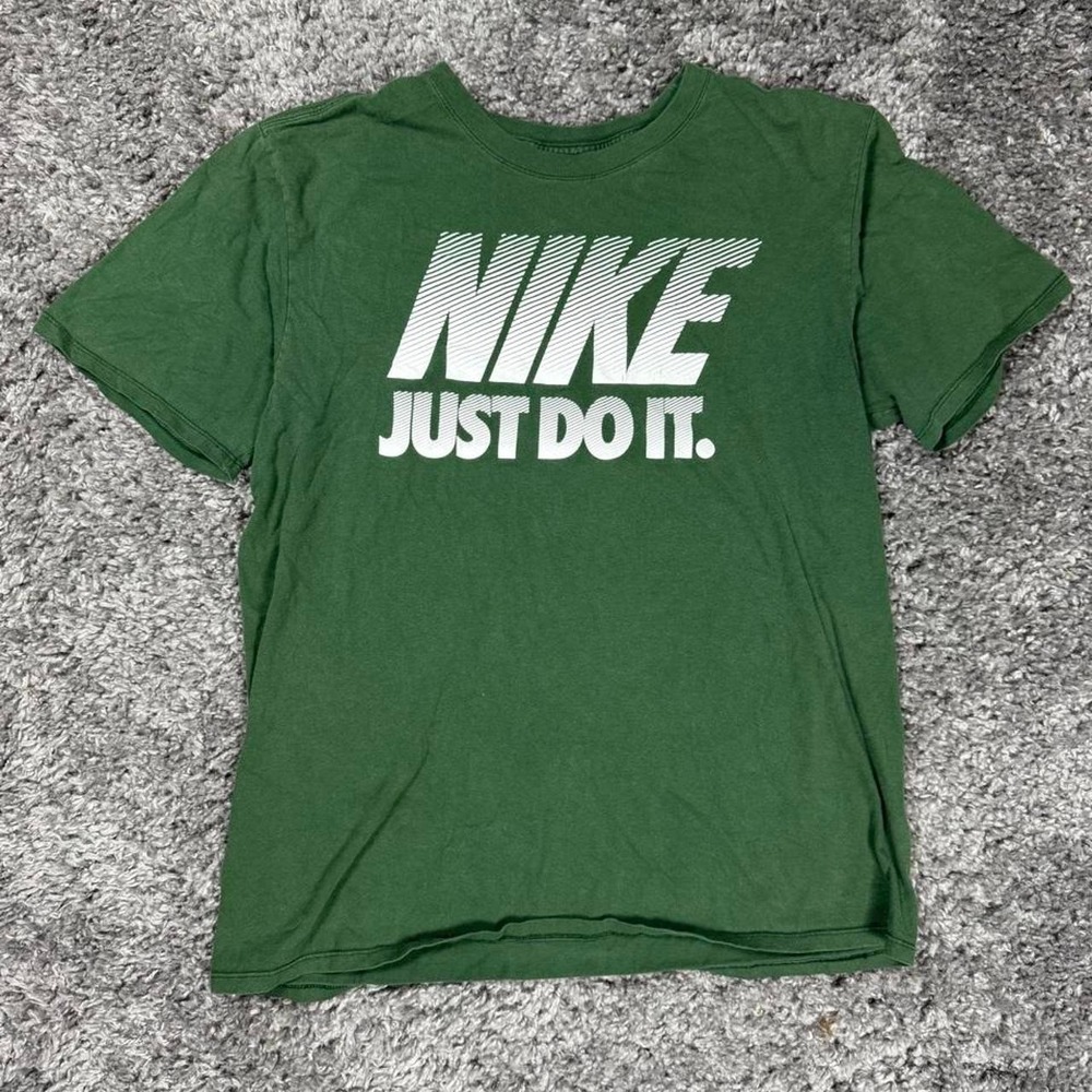 Green Nike Just Do It T-Shirt, Size Large